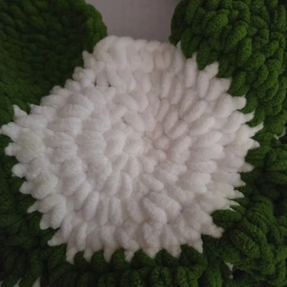 Flower Shape Hand Crocheted Shoulder Crossbody Bag